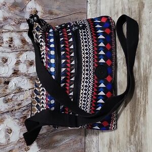Kipling Sabian Print Nordic Journey Crossbody/Shoulder Bag